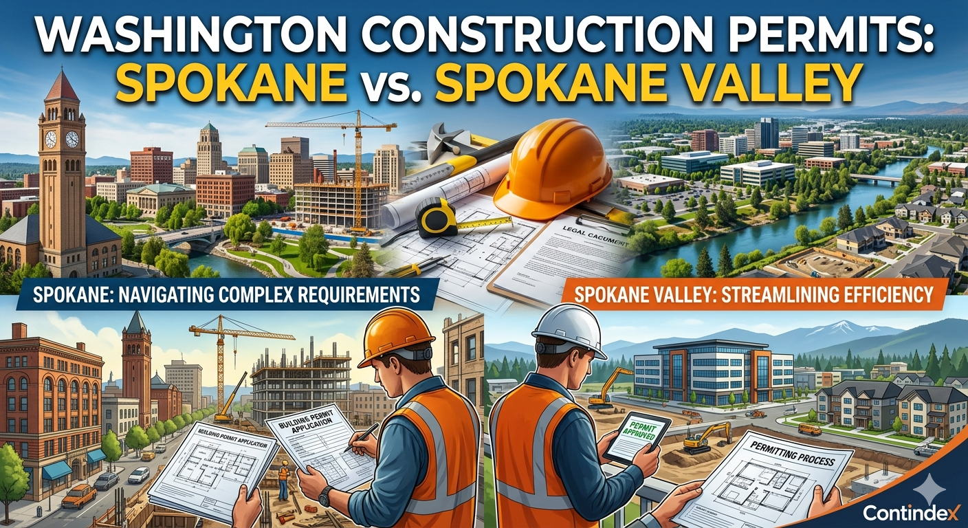 Washington Construction Permits: Spokane vs. Spokane Valley